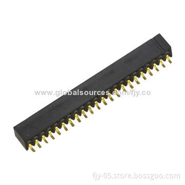2.0mm Female Header, Dual-row, R/A, SMT Base with 2A Current